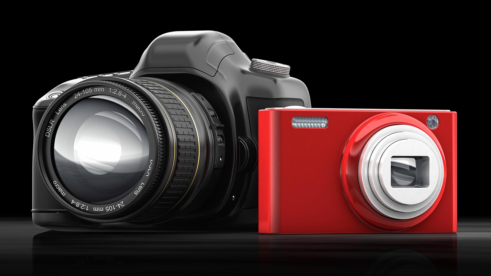 cámara compacta y cámara reflex